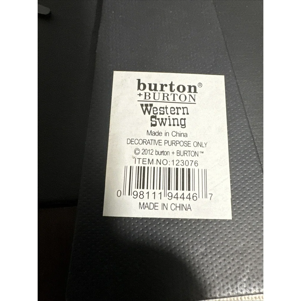 Burton 2012 western